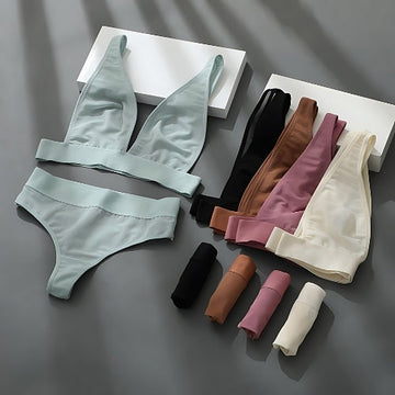 (Pack of 6) Women's Bra Panty Lingerie Set for Girl's Combo | L-46