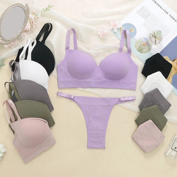 (Pack of 6) Women's Bra Panty Lingerie Set for Girl's Combo | L-19