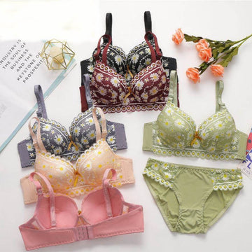(Pack of 6) Women's Bra Panty Lingerie Set for Girl's | L-102
