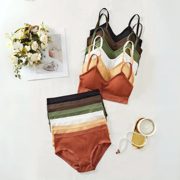 (Pack of 6) Women's Bra Panty Lingerie Set for Girl's Combo | L-03