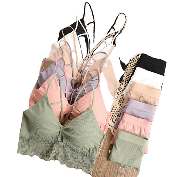 (Pack of 6) Women's Bra Panty Lingerie Set for Girl's Combo | L-50