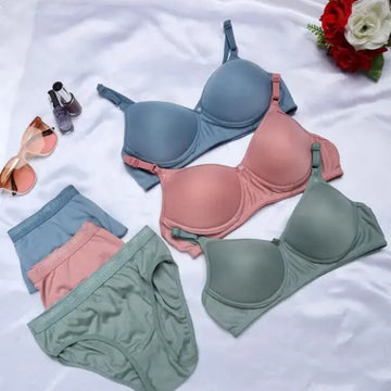 (Pack of 6) Women's Bra Panty Lingerie Set for Girl's | L-142