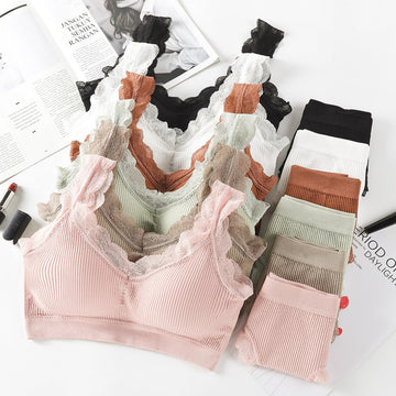 (Pack of 6) Women's Bra Panty Lingerie Set for Girl's Combo | L-41