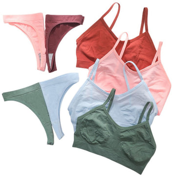 (Pack of 6) Women's Bra Panty Lingerie Set for Girl's Combo -by Zivina | L-61