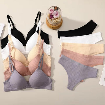 (Pack of 6) Women's Bra Panty Lingerie Set for Girl's | L-146