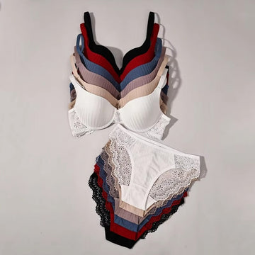 (Pack of 6) Women's Bra Panty Lingerie Set for Girl's | L-149