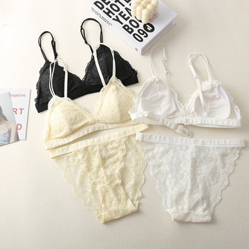 (Pack of 6) Women's Striped Bra & Panty Lingerie Set for Girl's Combo -by Zivina | L-66