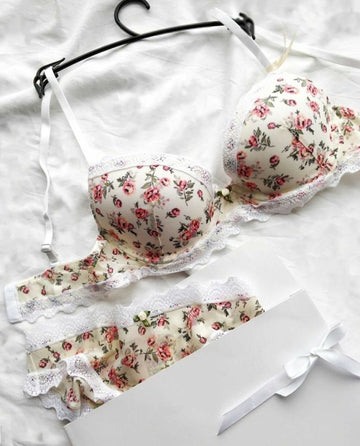 Floral Printed Women Lingerie Set