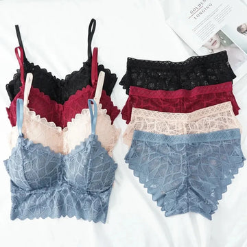 (Pack of 6) Women's Bra Panty Lingerie Set for Girl's Combo | L-88