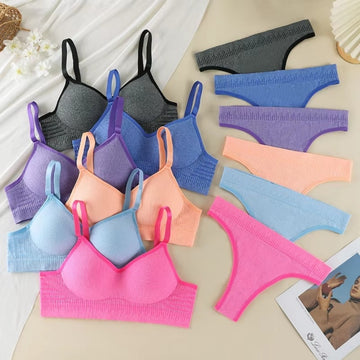 (Pack of 6) Women's Bra Panty Lingerie Set for Girl's | L-152