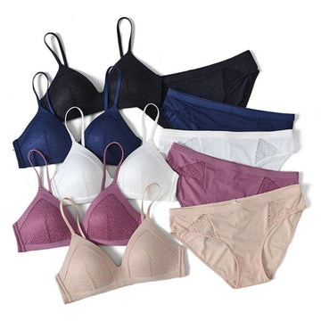 (Pack of 6) Women's Bra Panty Lingerie Set for Girl's Combo | L-11