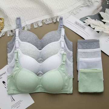 (Pack of 6) Women's Bra Panty Lingerie Set for Girl's Combo | L-32