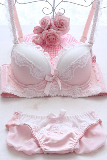 Women's Sling Full Coverage Bra and Hipster panty Lingerie Set