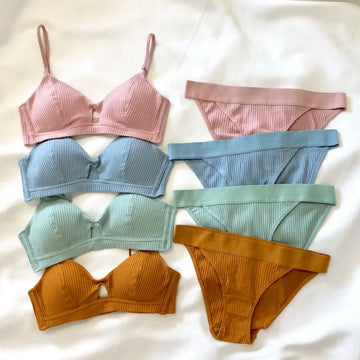 (Pack of 6) Women's Bra Panty Lingerie Set for Girl's Combo | L-12