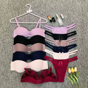 (Pack of 8) Women's Bra Panty Lingerie Set for Girl's | BP-15