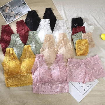 (Pack of 6) Women's Bra Panty Lingerie Set for Girl's | L-155