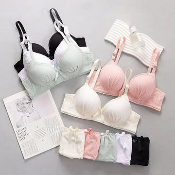 (Pack of 6) Women's Bra Panty Lingerie Set for Girl's Combo | L-15