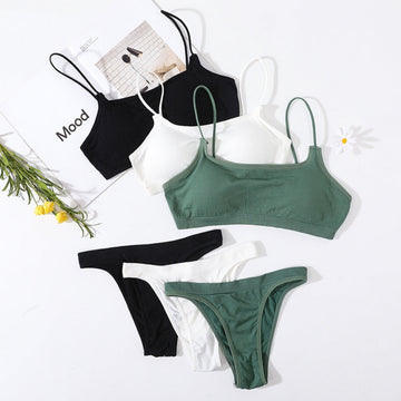(Pack of 6) Women's Bra Panty Lingerie Set for Girl's Combo -by Zivina| L-96
