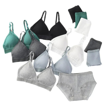 (Pack of 6) Women's Bra Panty Lingerie Set for Girl's Combo | L-18