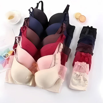(Pack of 6) Women's Bra Panty Lingerie Set for Girl's Combo | L-49