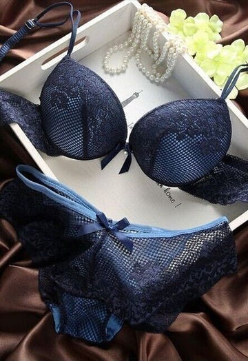 Women's Cotton Bra Panty Set Lingerie Set for Bridal Push up Swimwear Bikini Set