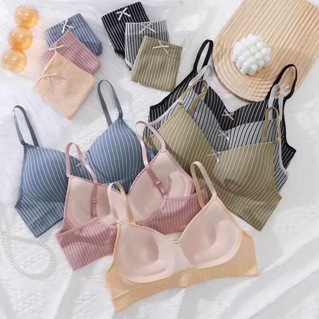 (Pack of 6) Women's  Bra Panty Lingerie Set for Girl's Combo | L-20