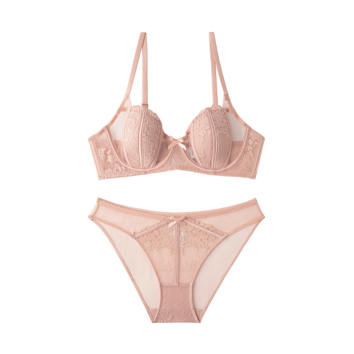 (Pack of 6) Women's  Free Bra Panty Lingerie Set for Girl's | L-166