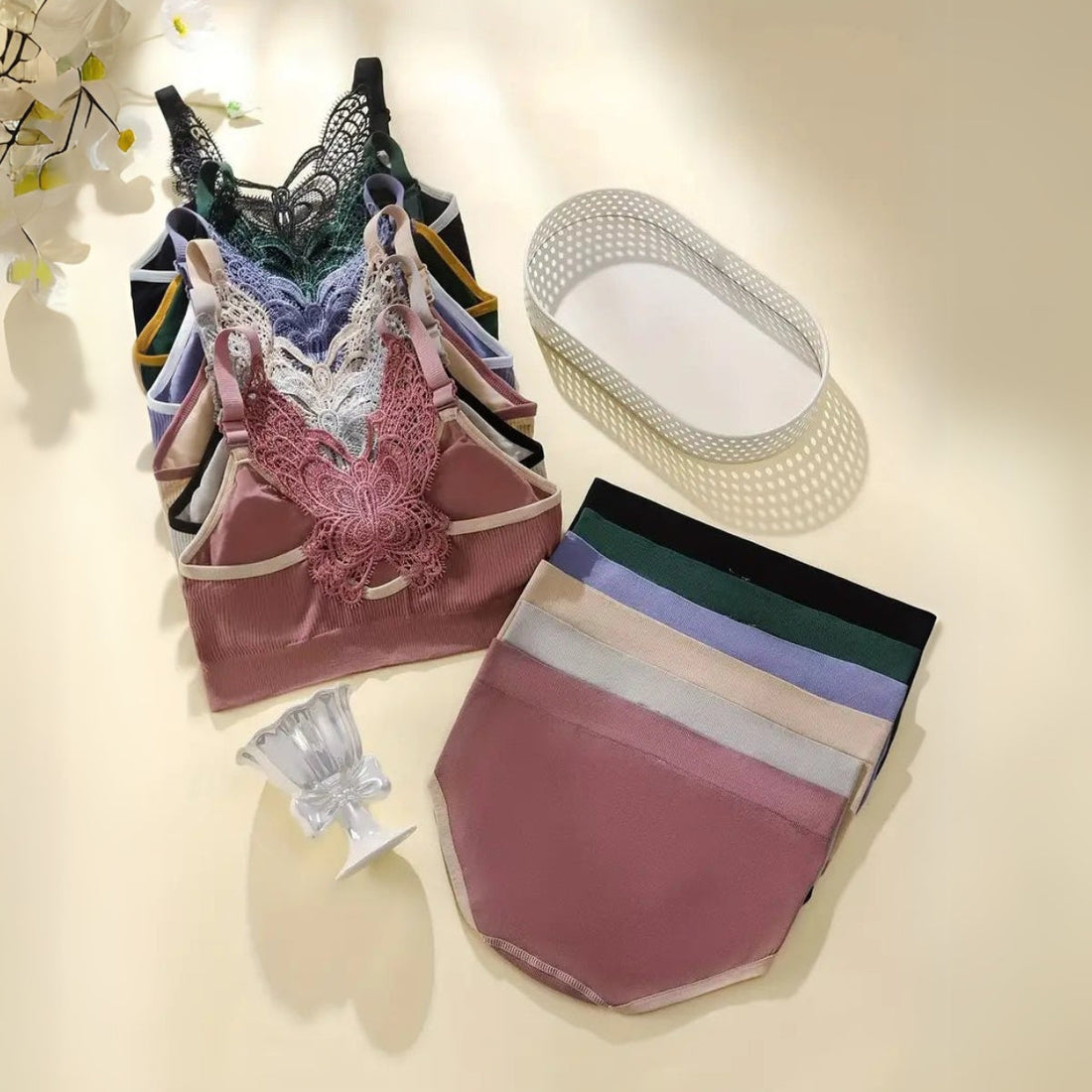 (Pack of 6) Women's  Bra Panty Lingerie Set for Girl's Combo  | L-24