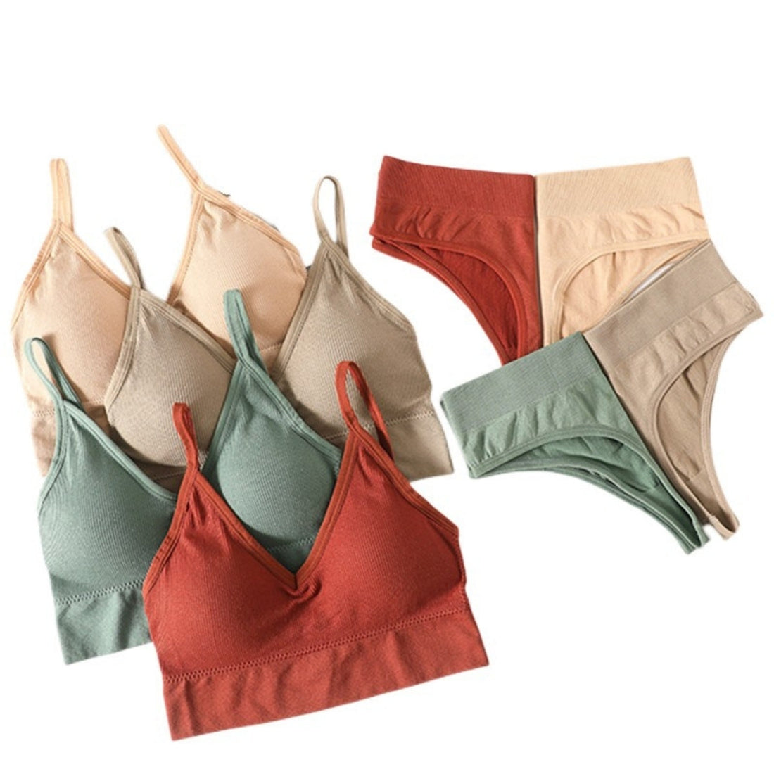 (Pack of 6) | Women's  Bra Panty Lingerie Set for Girl's Combo -by Zivina | L-98