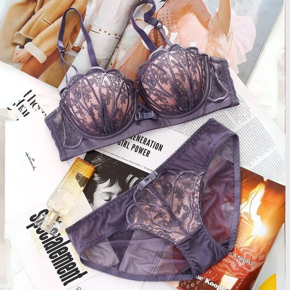 (Pack of 6) Women's Bra Panty Lingerie Set for Girl's Combo  | L-26