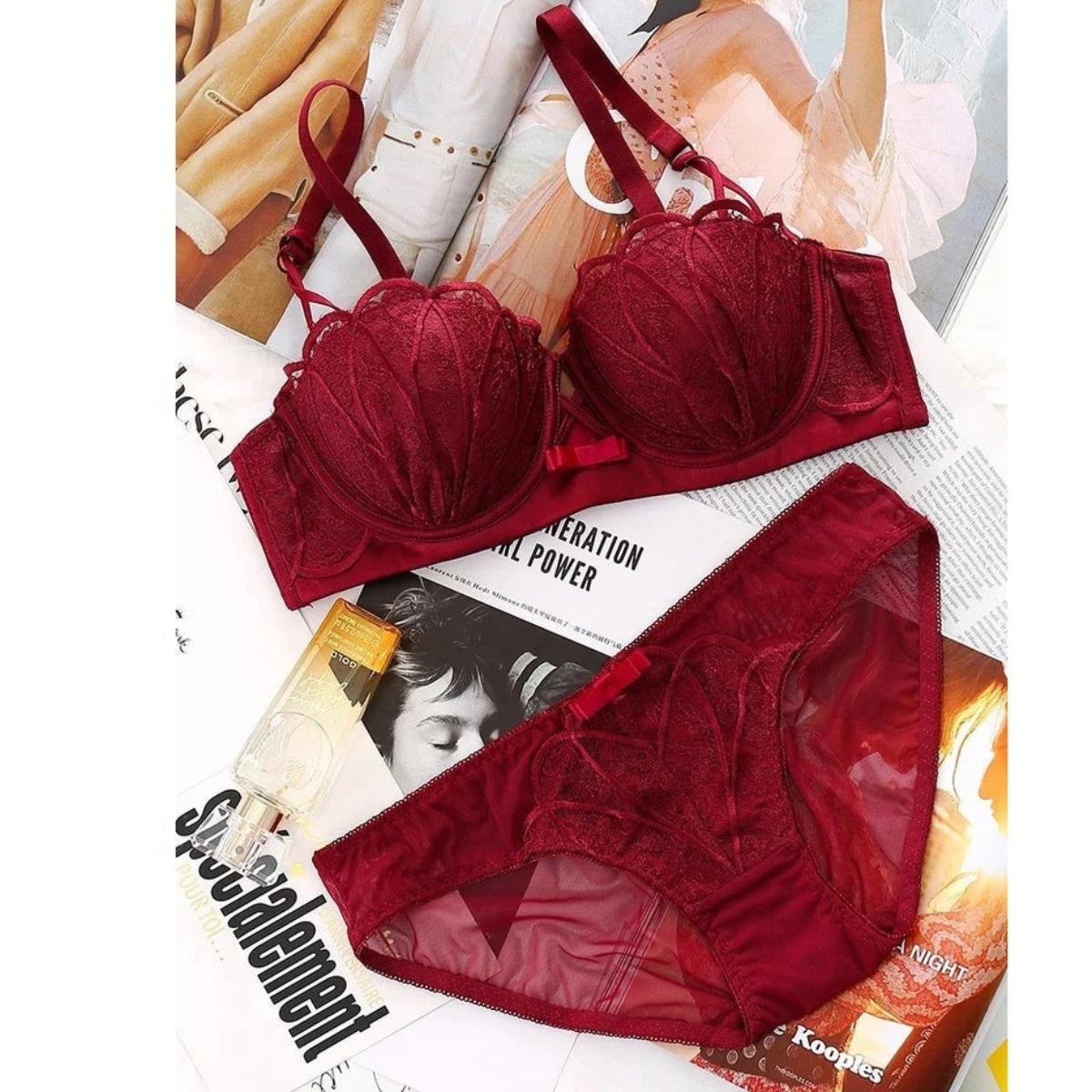 (Pack of 6) Women's Bra Panty Lingerie Set for Girl's Combo  | L-26