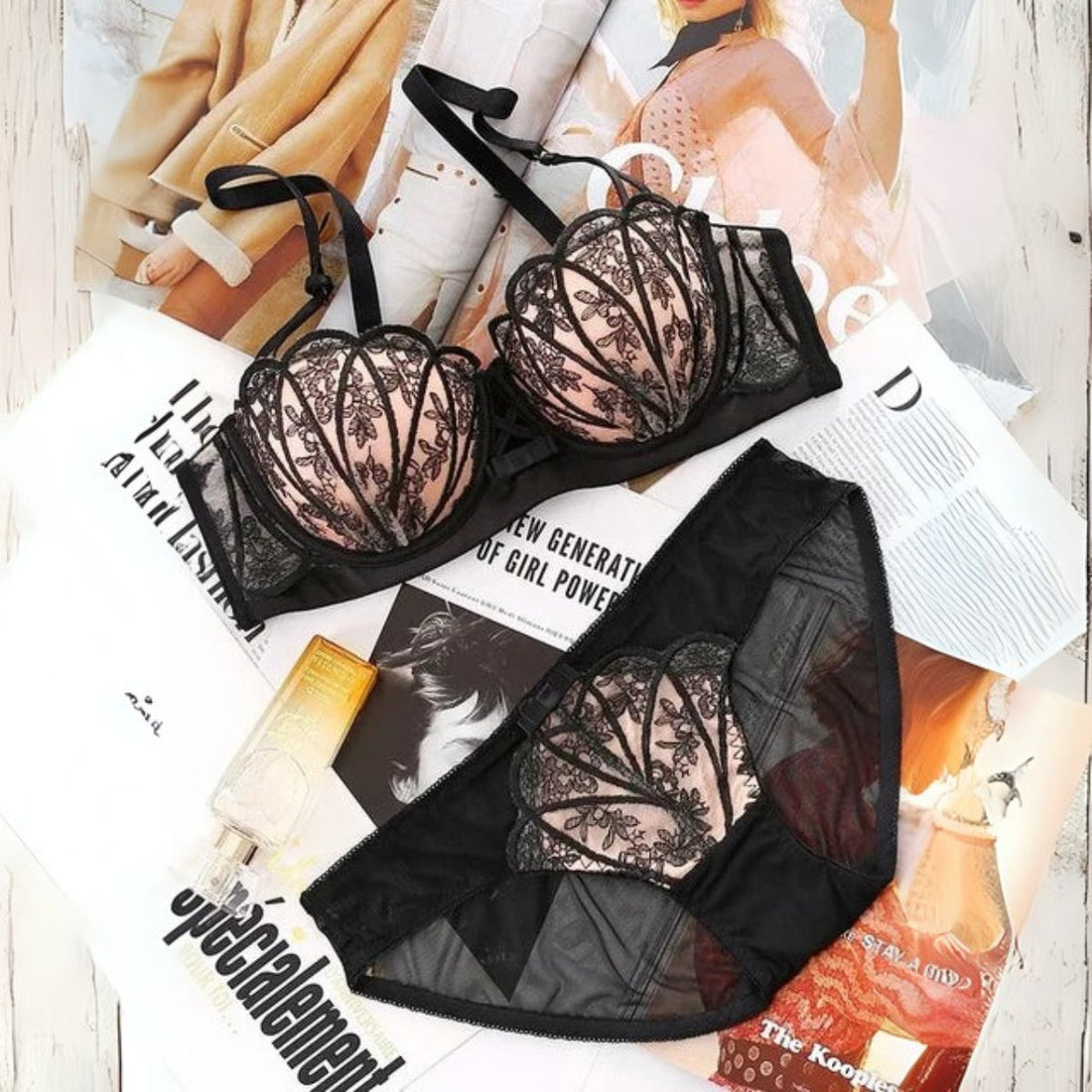 (Pack of 6) Women's Bra Panty Lingerie Set for Girl's Combo  | L-26