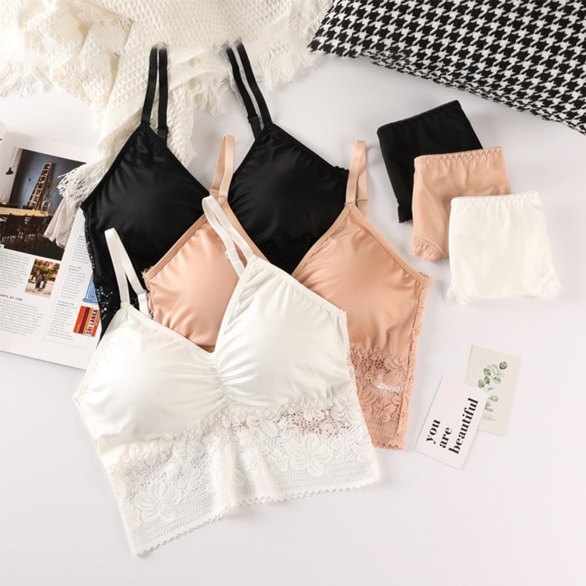 (Pack of 8) Women's  Bra and Panty Lingerie Set for Women | Every Occassion |L-020