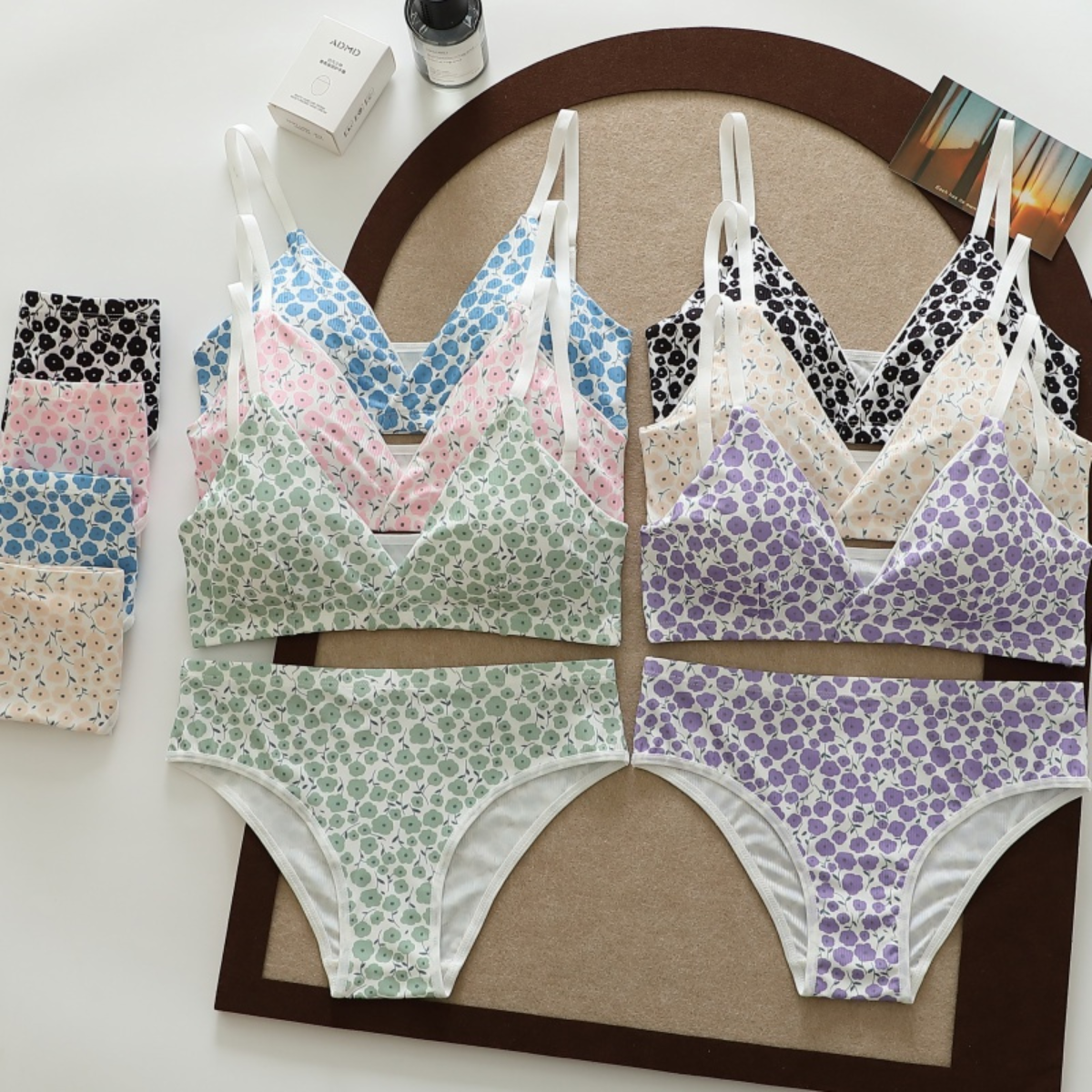 (Pack of 6) Women's  Bra Panty Lingerie Set for Girl's Combo  | L-77