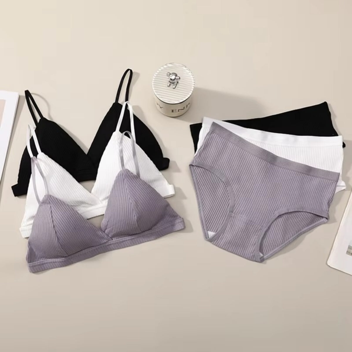 (Pack of 6) Women's  Bra Panty Lingerie Set for Girl's | L-145