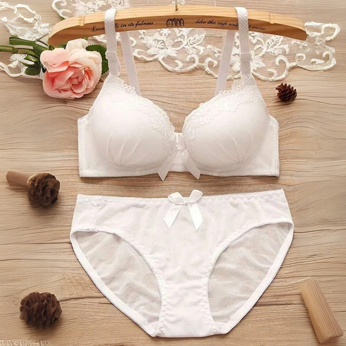 (Pack of 6) Women's  Bra Panty Lingerie Set for Girl's Combo | L-01