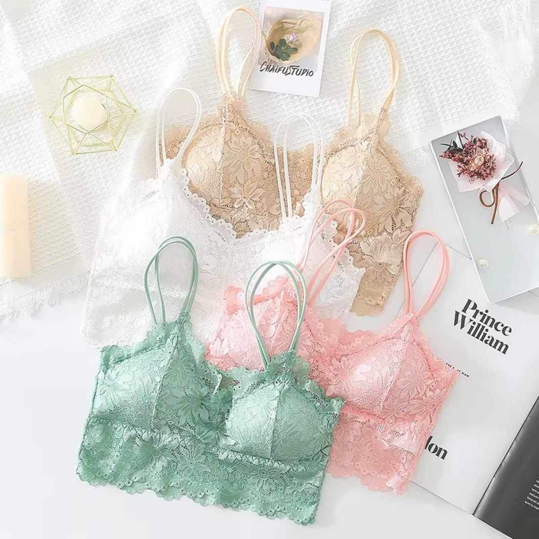4-Pack Women’s | Trendy Bralette Collection | B-05