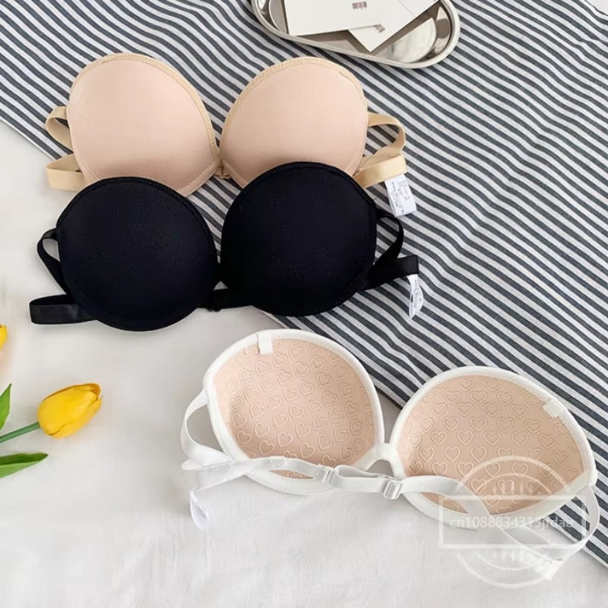 4-Pack Premium Quality Strapless Bra – Ultimate Comfort & Support | SB -14