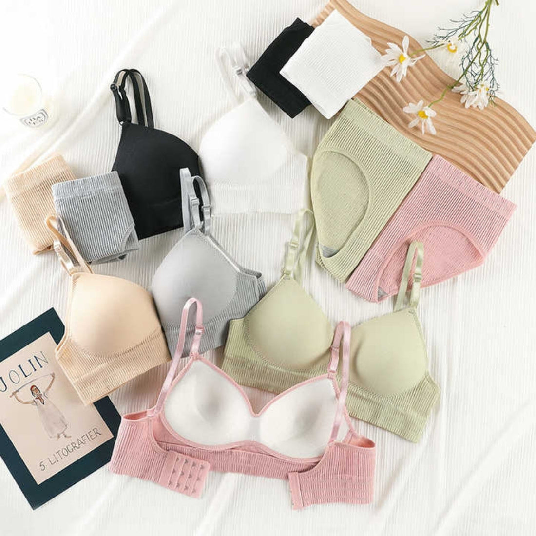 (Pack of 6) Women's  Bra Panty Lingerie Set for Girl's Combo  | L-35