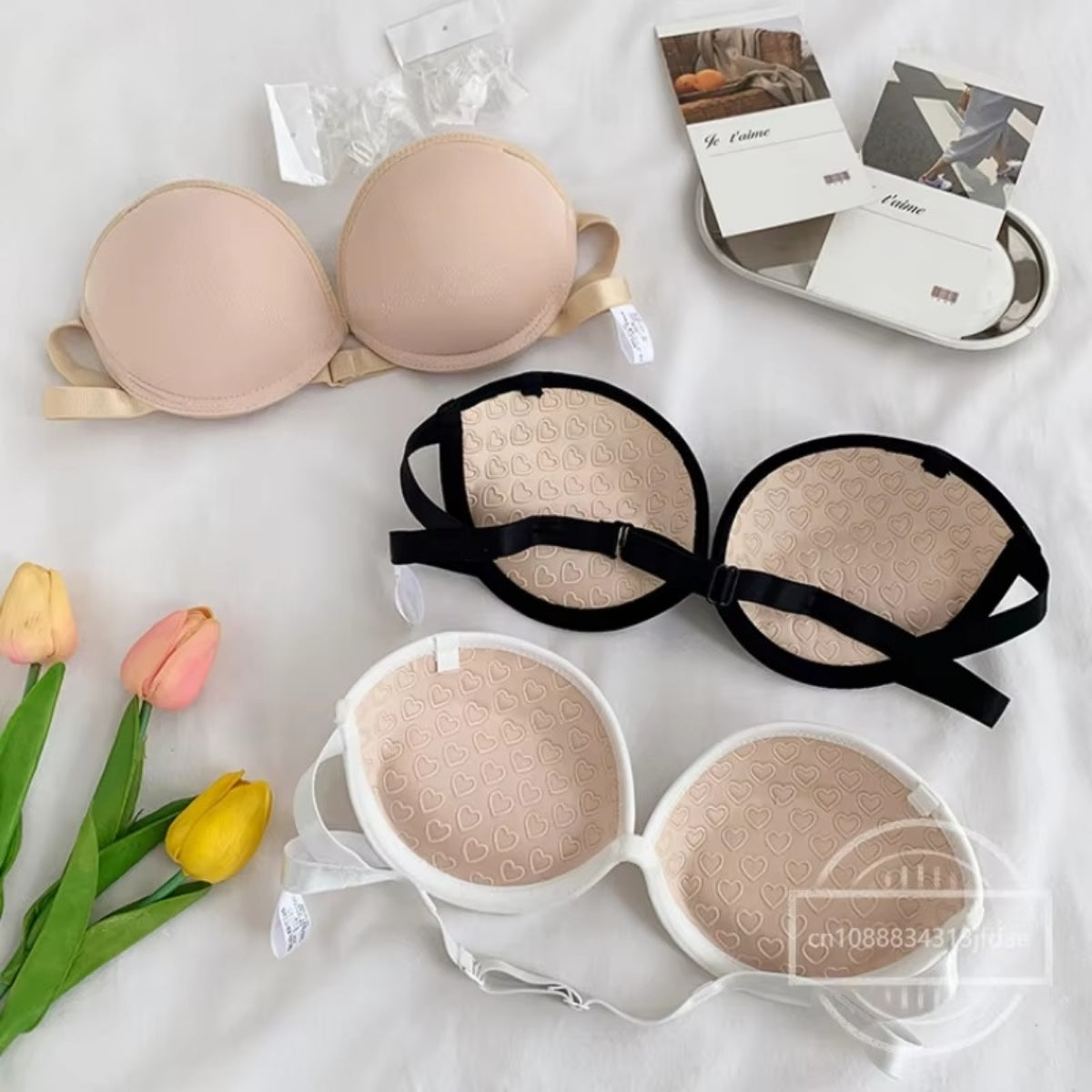 4-Pack Premium Quality Strapless Bra – Ultimate Comfort & Support | SB -14