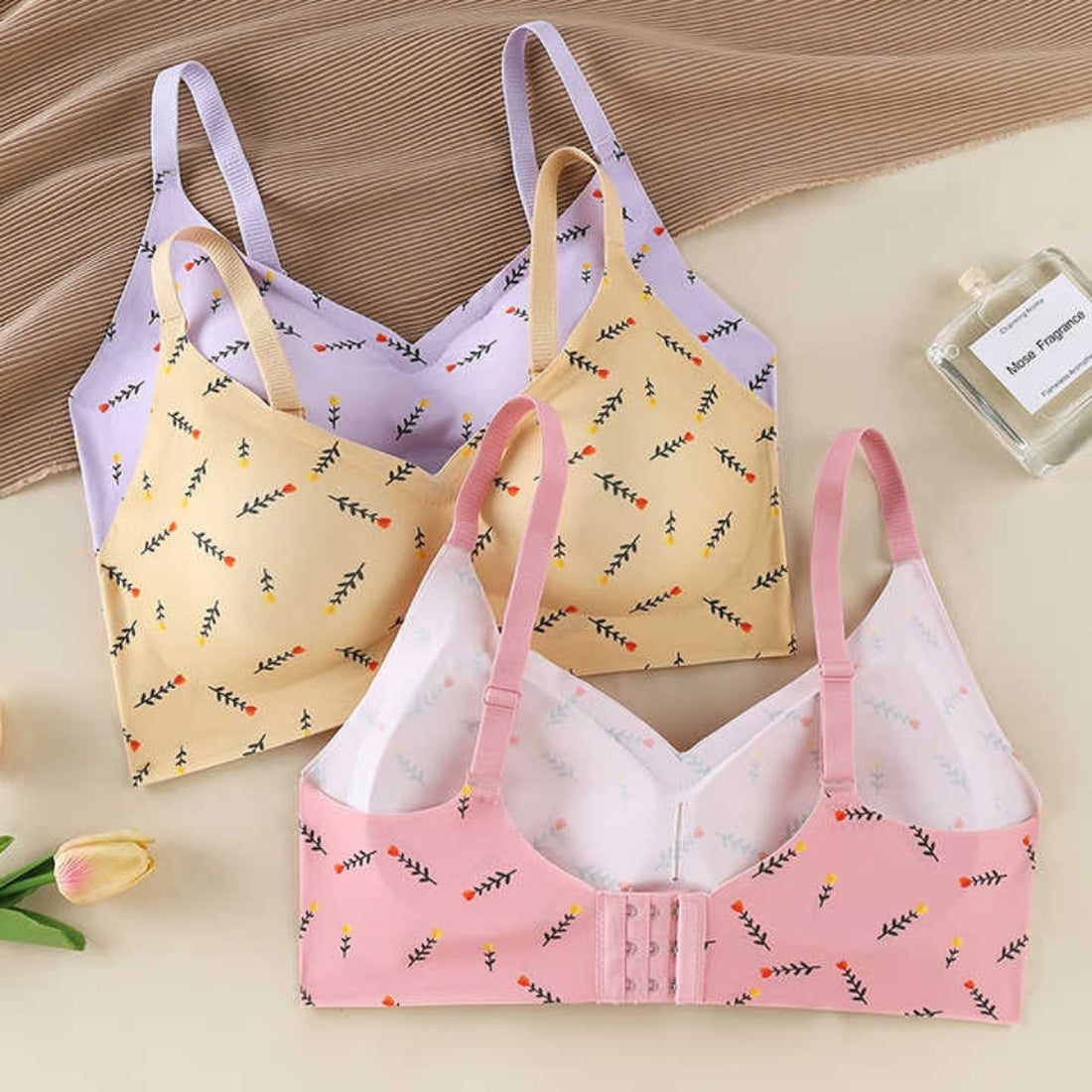 (Pack of 6) Women's Bra Panty Lingerie Set for Girl's Combo  | L-36