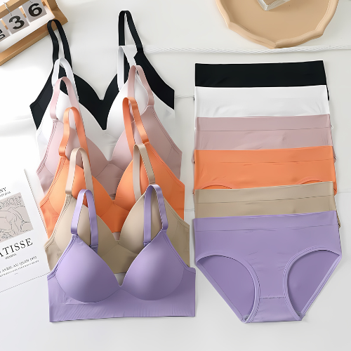 (Pack of 6) Women's Bra Panty Lingerie Set for Girl's Combo  | L-60