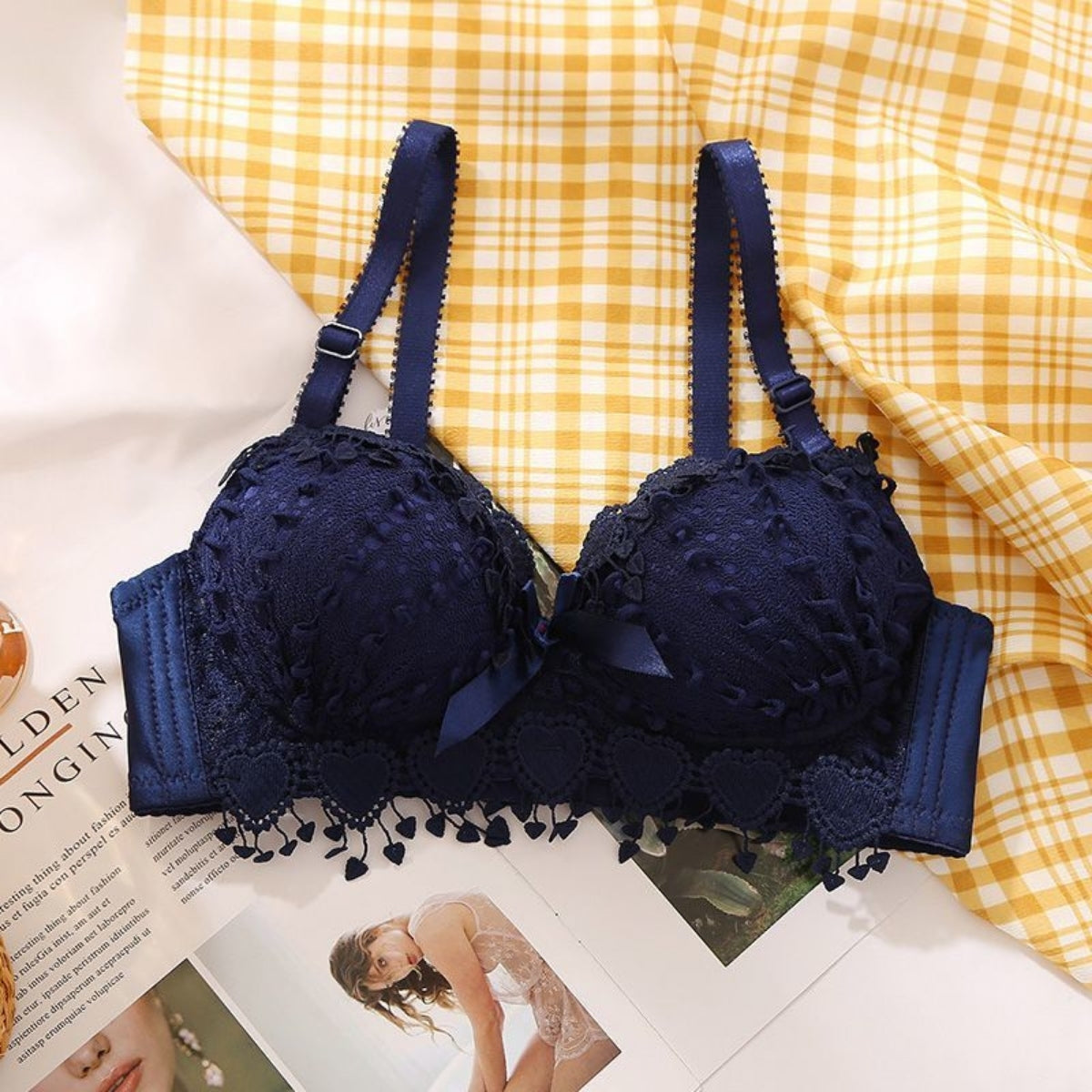 (Pack of 6) Women's Bra Panty Lingerie Set for Girl's Combo | L-91