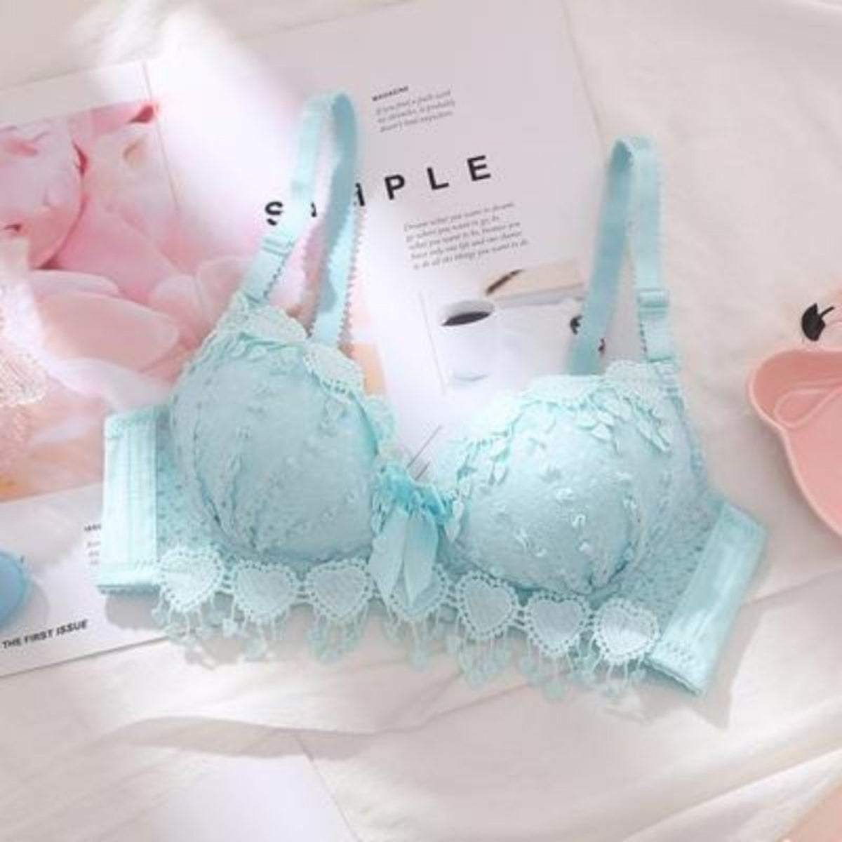 (Pack of 6) Women's Bra Panty Lingerie Set for Girl's Combo | L-91