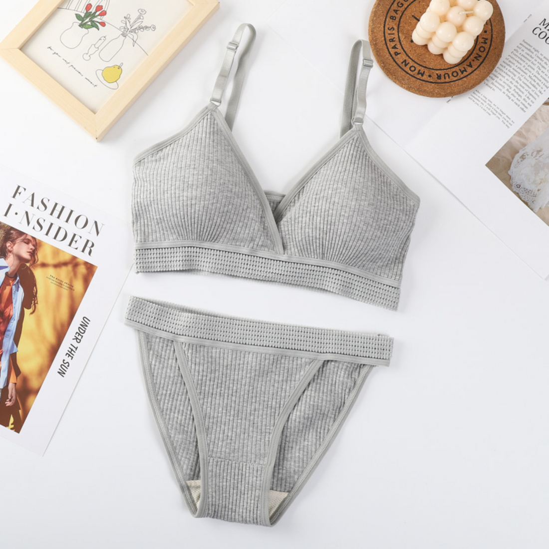 (Pack of 6) Women's Bra Panty Lingerie Set for Girl's Combo -by Zivina | L-78