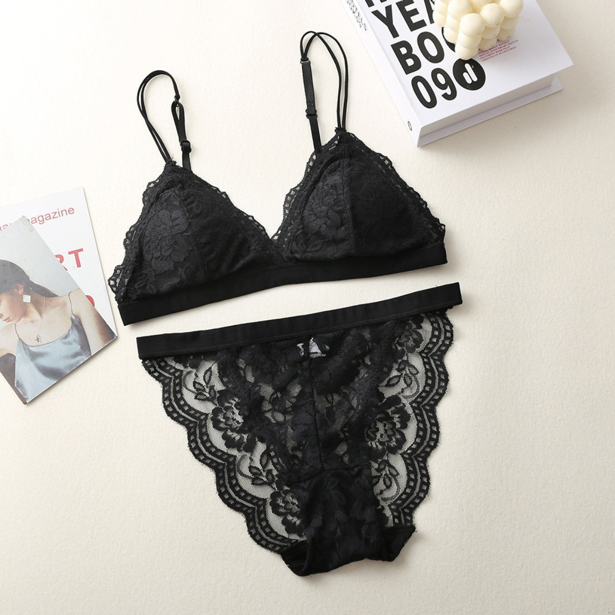 (Pack of 6) Women's  Striped Bra & Panty Lingerie Set for Girl's Combo -by Zivina | L-66