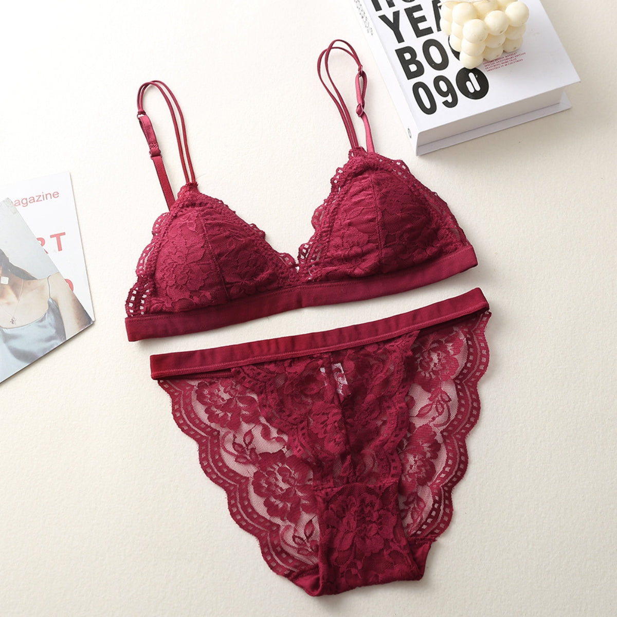 (Pack of 6) Women's  Striped Bra & Panty Lingerie Set for Girl's Combo -by Zivina | L-66