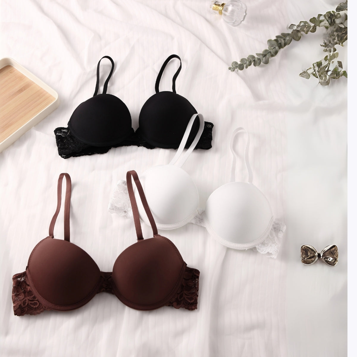 4-Pack Women’s T-Shirt Bras – Soft, Lightweight & Perfect for Everyday Wear | TB-10