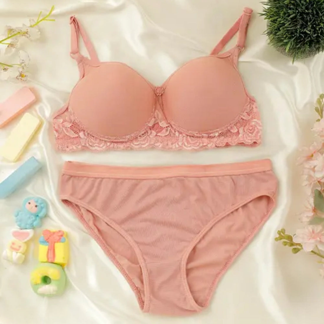 (Pack of 6) Women's  Bra Panty Lingerie Set for Girl's | L-151