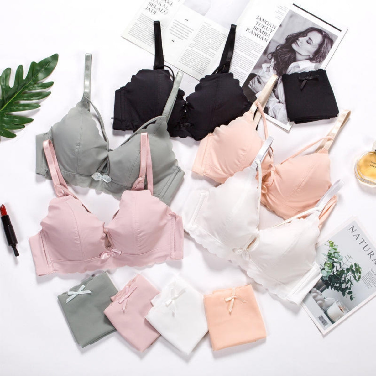 (Pack of 8) Women's  Bra and Panty Lingerie Set for Women | Every Occassion |L-08
